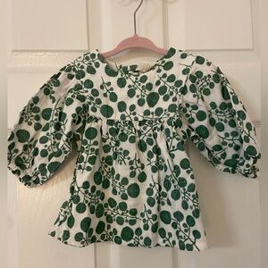 Kate Quinn long sleeve inverted yoke gathered top